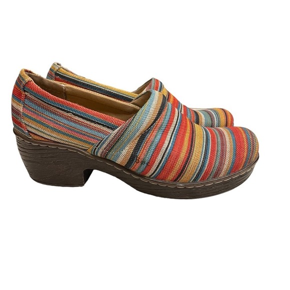 Born Shoes - BOC Born Concept Multi-Color Stripe Woolen Clogs Women's Size 9M